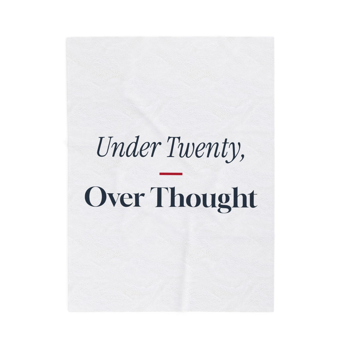 Funny White Elephant Throw Blanket Under Twenty Over Thought