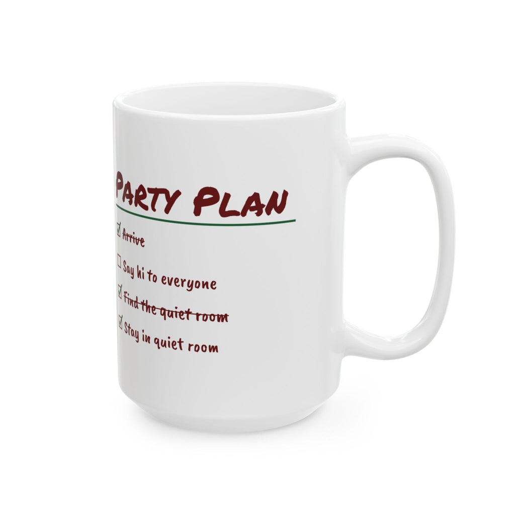 Funny Christmas Introvert Coffee Mug Find The Quiet Room Checklist
