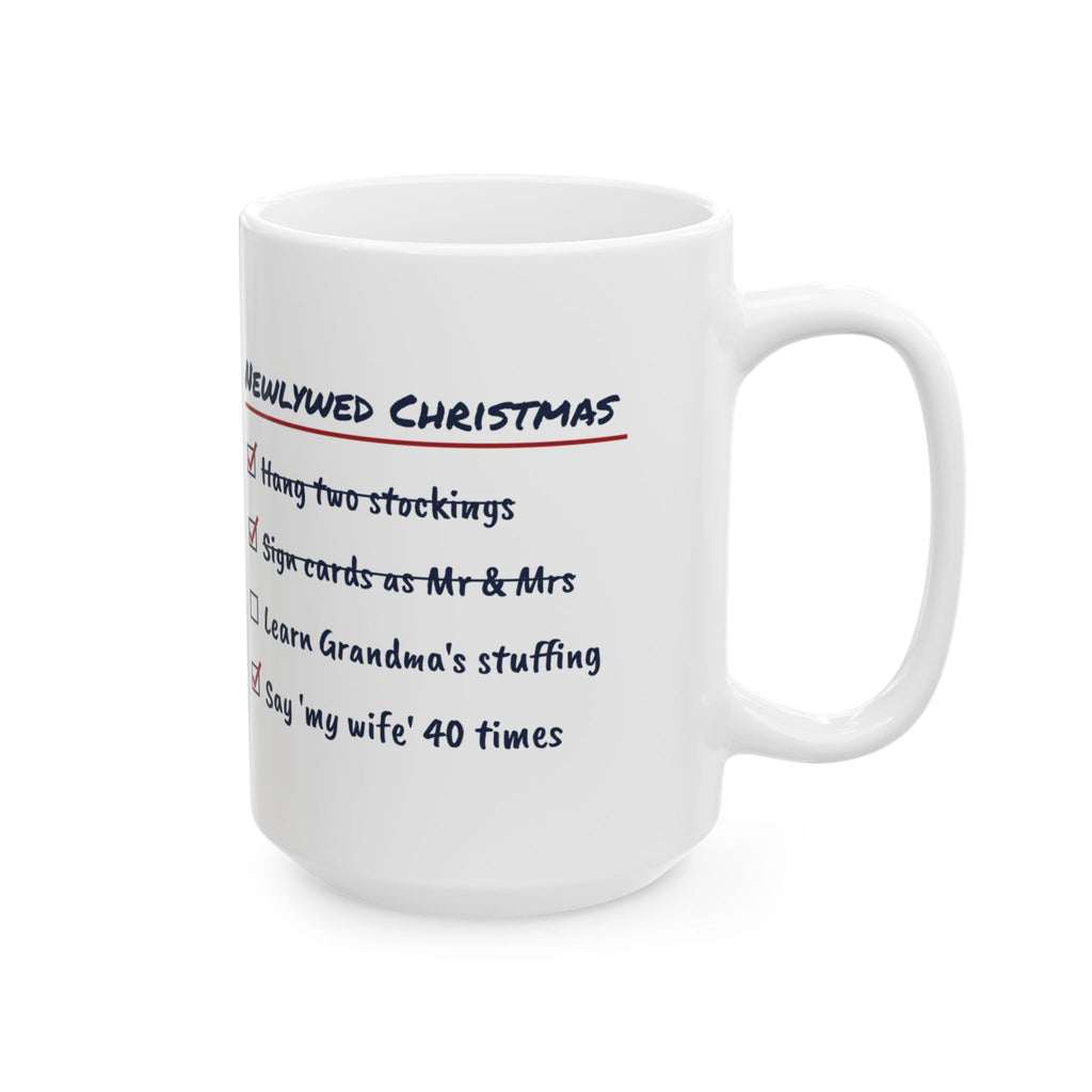 Funny Christmas Coffee Mug Newlywed Christmas Checklist For New Husbands