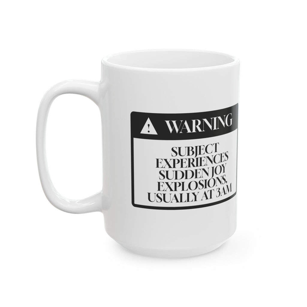 Funny Dog Zoomies Coffee Mug Warning Label For Dog Owners