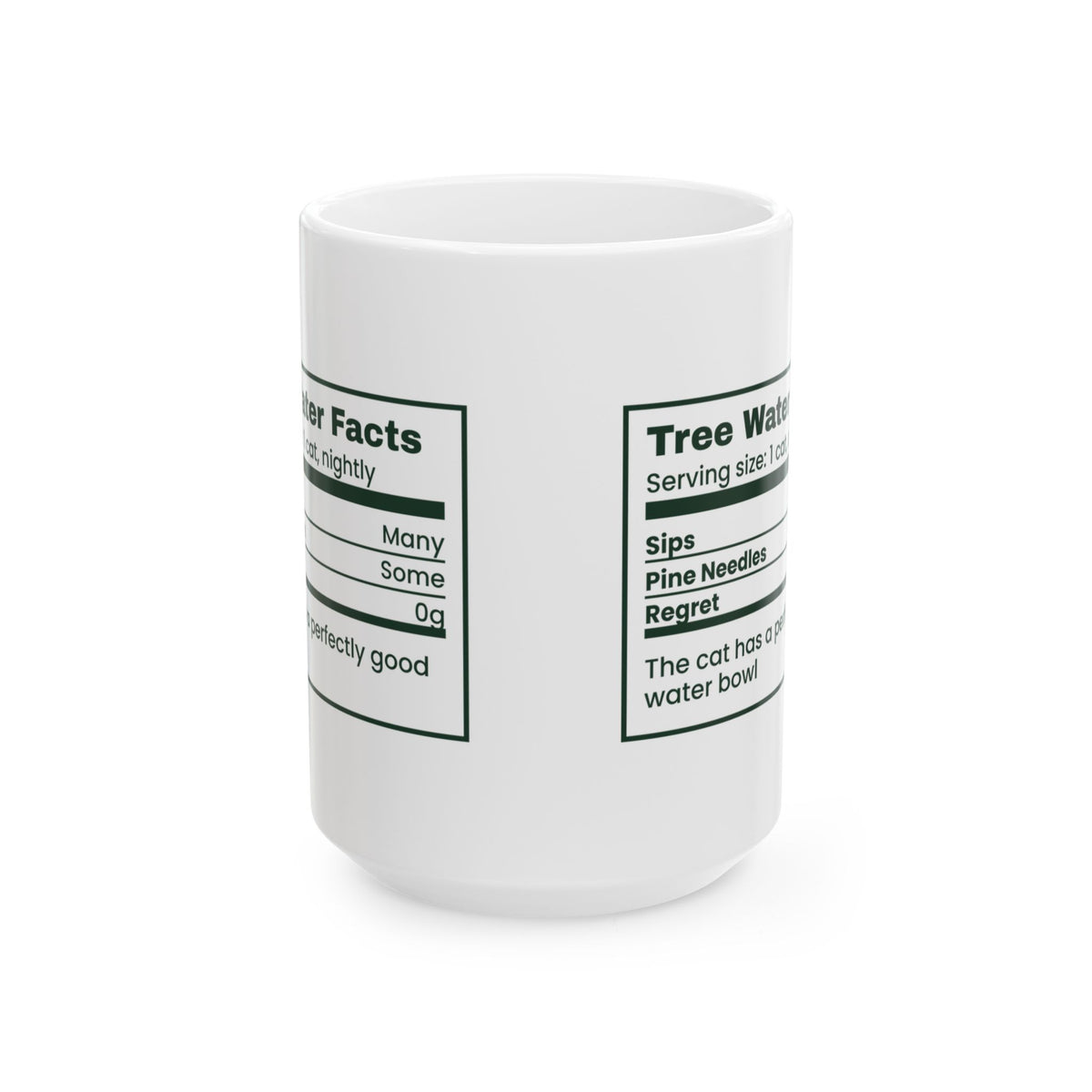 Funny Christmas Cat Coffee Mug Tree Water Facts For Cat Owners