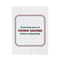 Funny Family Christmas Throw Blanket Dept Of Cookie Tasting Matching Set