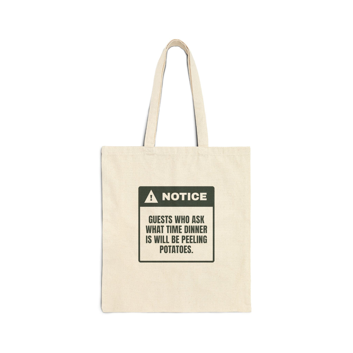 Funny Christmas Host Tote Bag Ask When Dinner Is Peel Potatoes