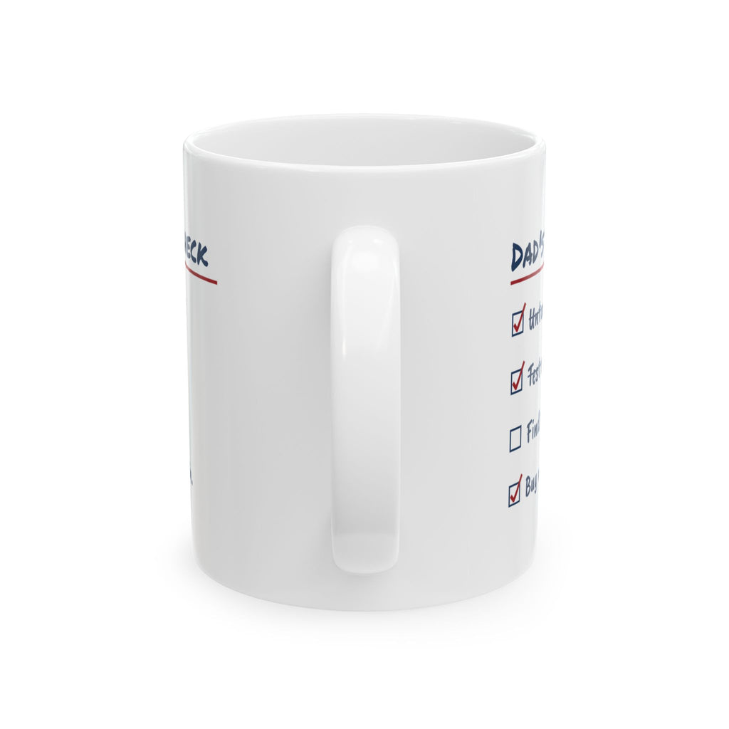 Funny Christmas Coffee Mug Dad's Light Check One Bulb Out For Dad