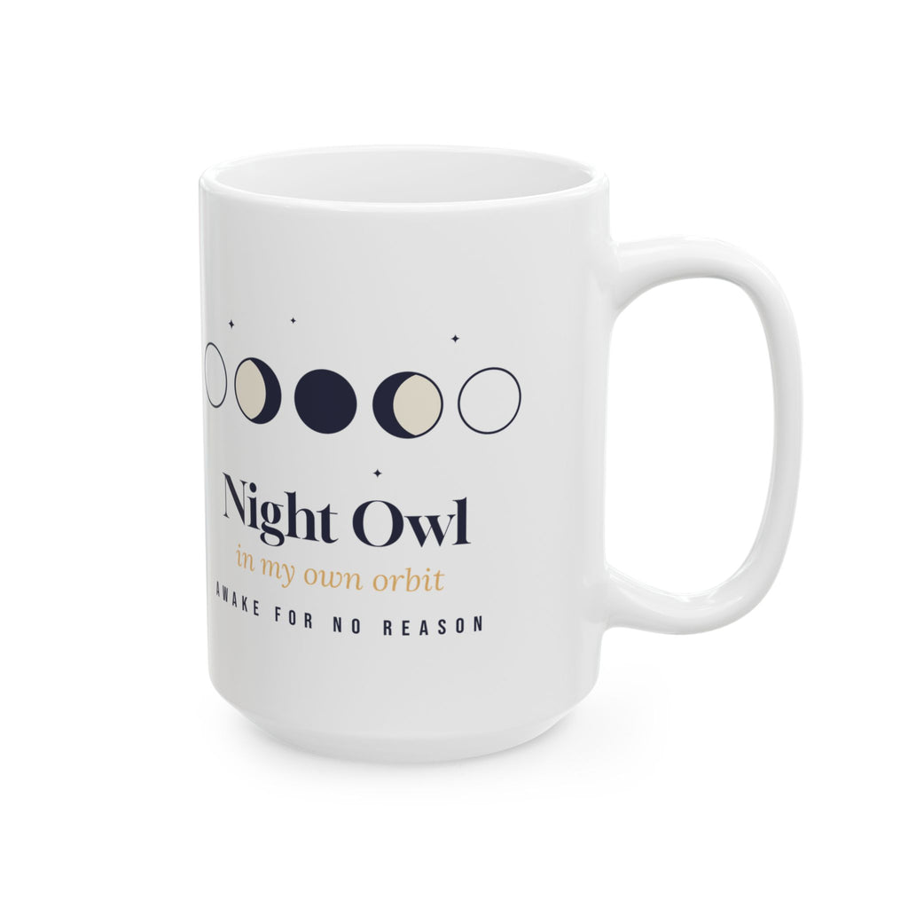 Night Owl Coffee Mug In My Own Orbit Moon Phases
