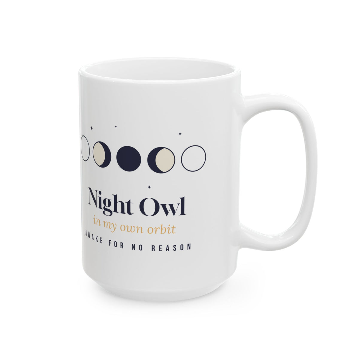 Night Owl Coffee Mug In My Own Orbit Moon Phases