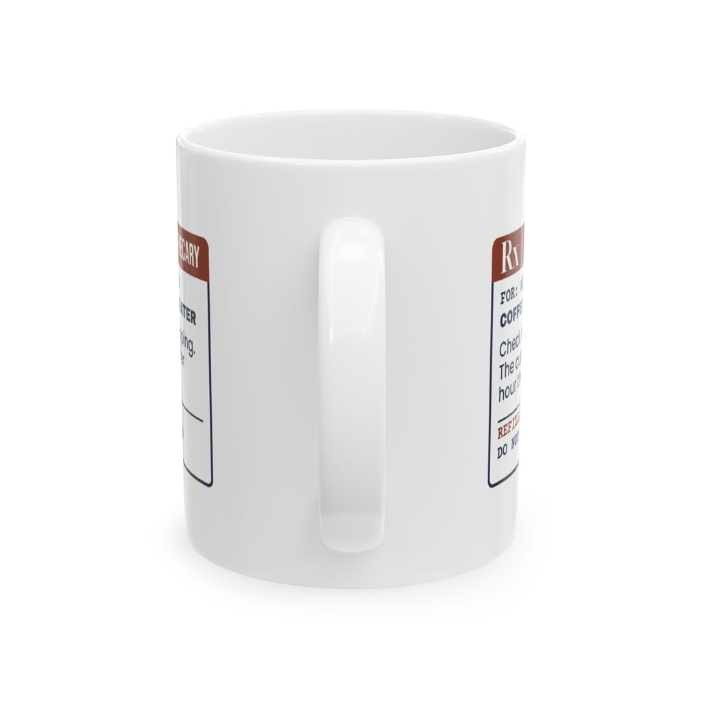 Funny Artist Coffee Mug Drank The Rinse Water Again Prescription Label