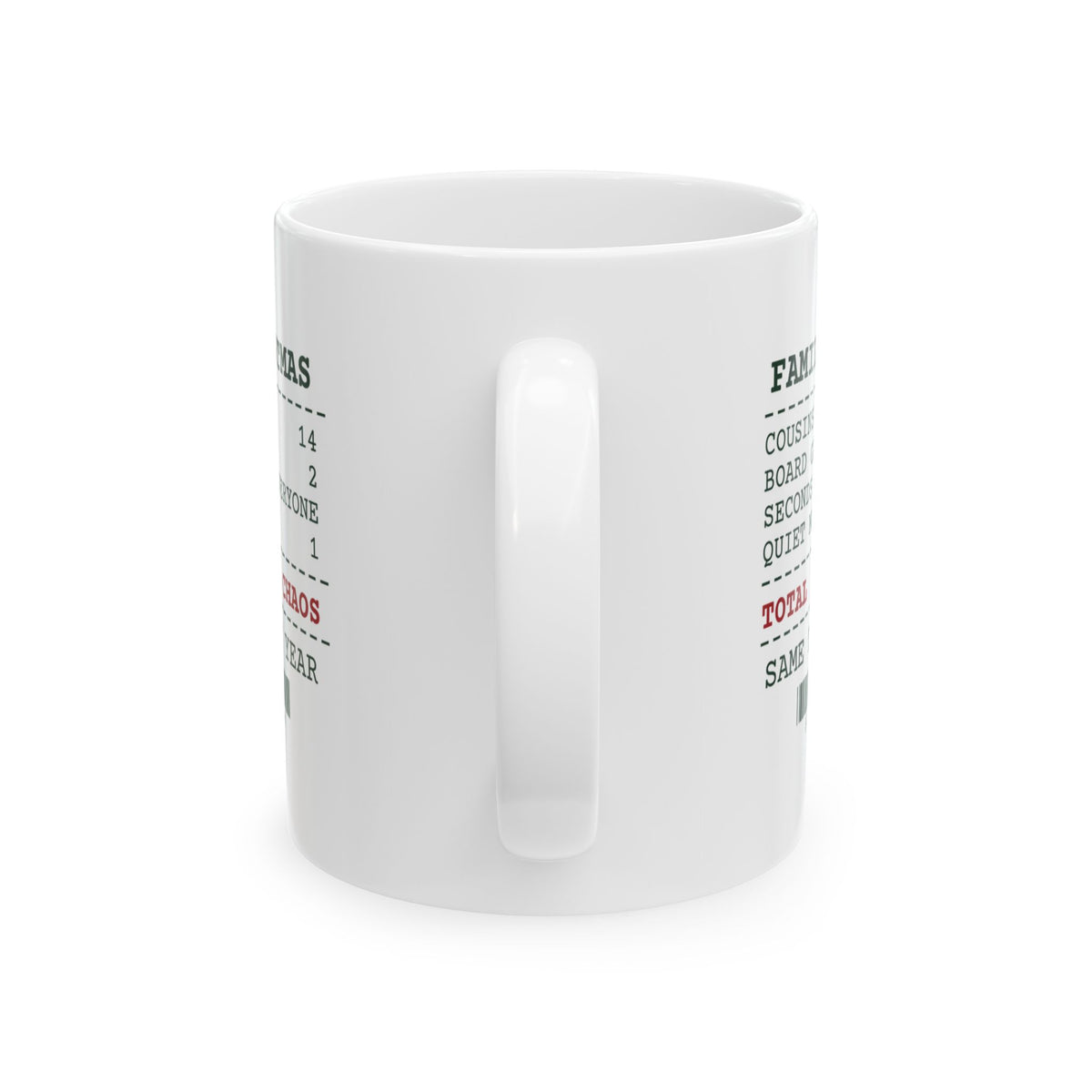 Funny Family Christmas Coffee Mug Family Christmas Receipt