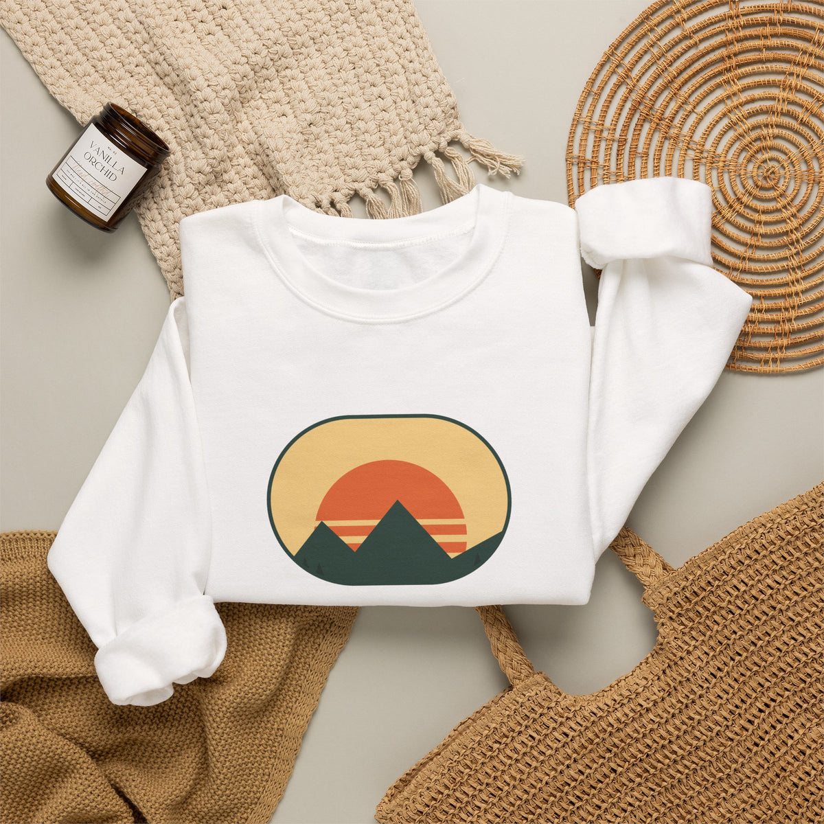 Lake Brain Sweatshirt No Thoughts Just Waves