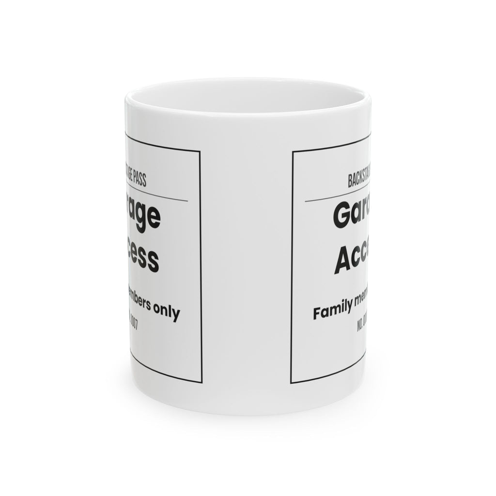 Funny Dad Coffee Mug Garage Backstage Pass For Dads