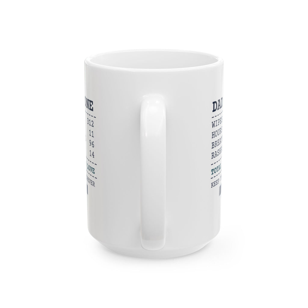 Funny New Dad Coffee Mug Dad Week One Receipt For First Time Fathers