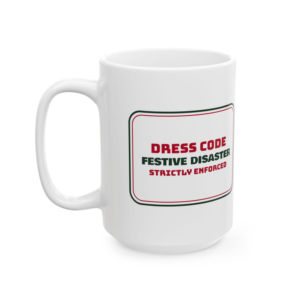 Funny Ugly Sweater Party Coffee Mug Dress Code Festive Disaster