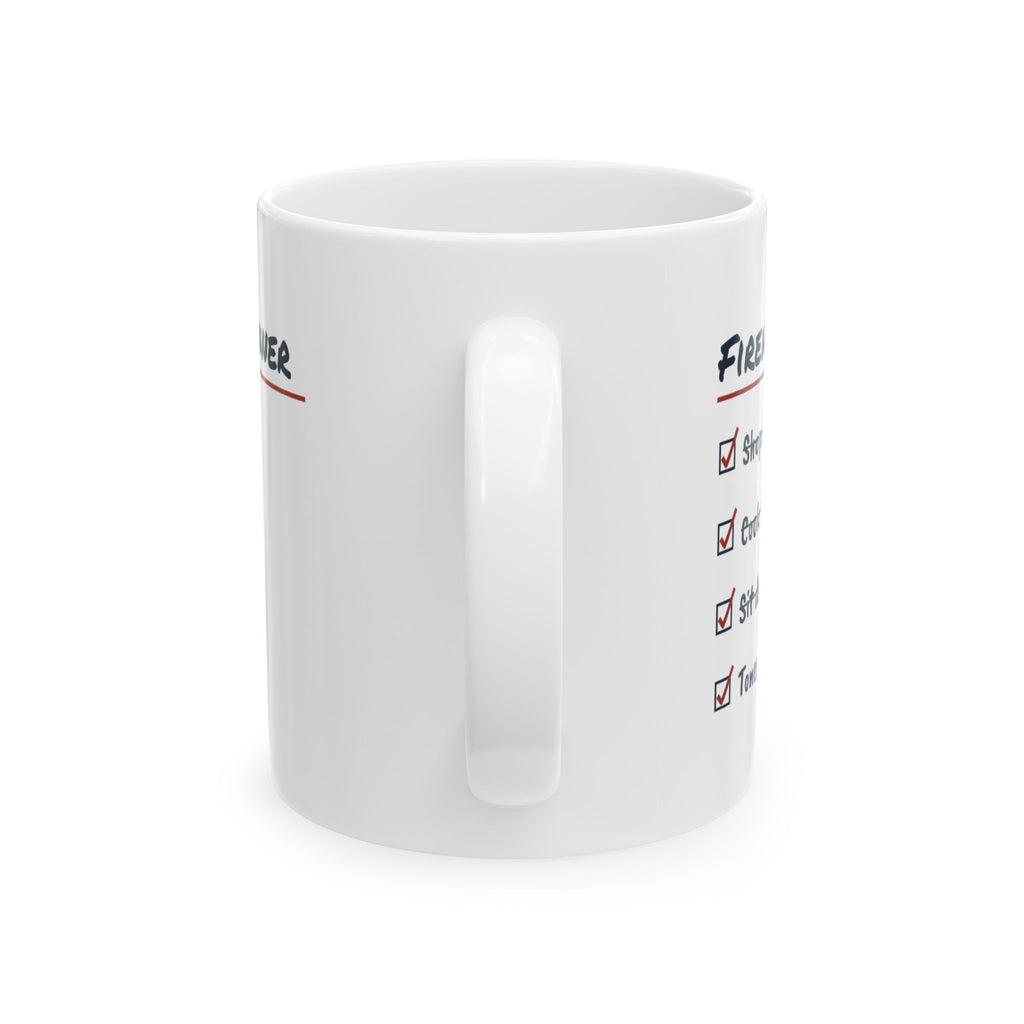 Funny Firefighter Coffee Mug Firehouse Dinner Tones Drop At First Bite