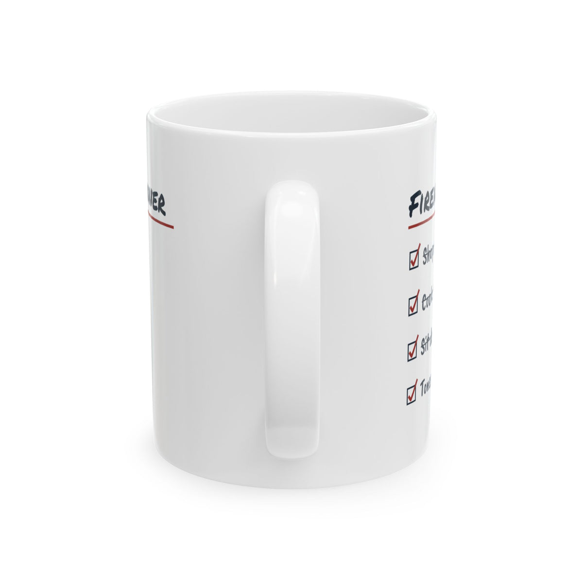 Funny Firefighter Coffee Mug Firehouse Dinner Tones Drop At First Bite