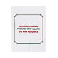 Matching Family Christmas Throw Blanket Thermostat Guard Family Crew
