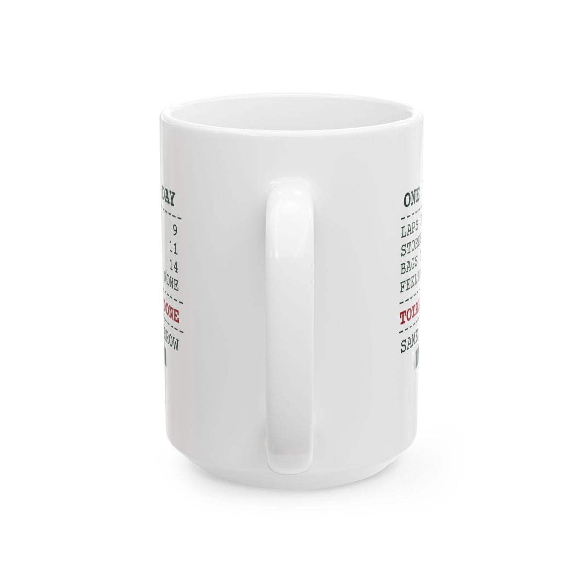 Funny Christmas Shopping Coffee Mug Bags Carried Receipt For Shoppers