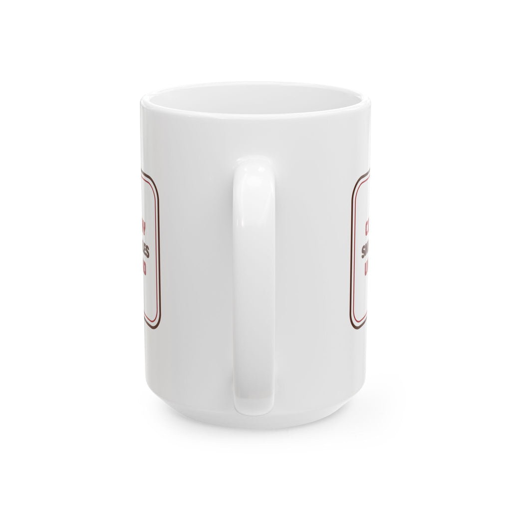 Funny Christmas Cookie Coffee Mug Snickerdoodles Under Guard Baker