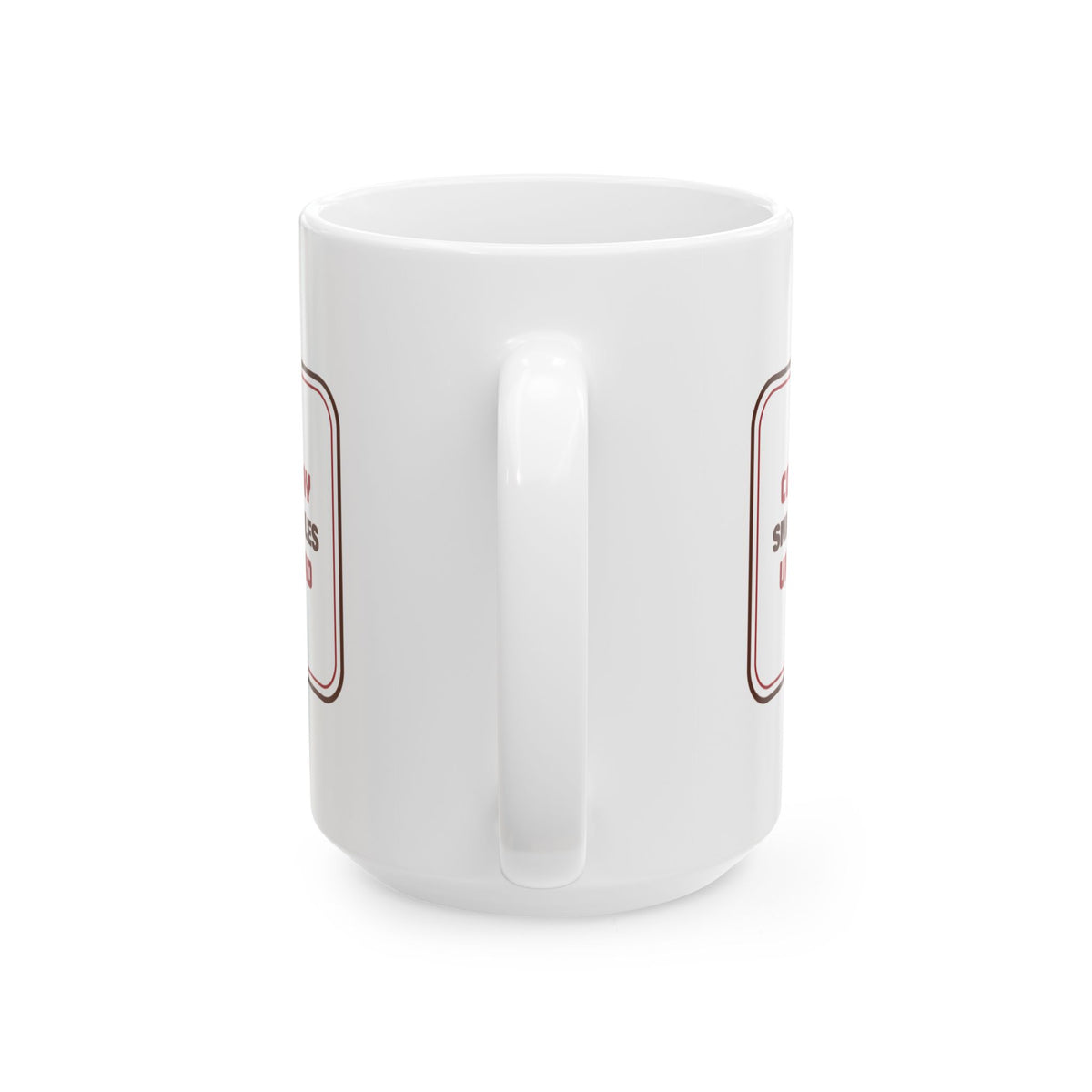 Funny Christmas Cookie Coffee Mug Snickerdoodles Under Guard Baker