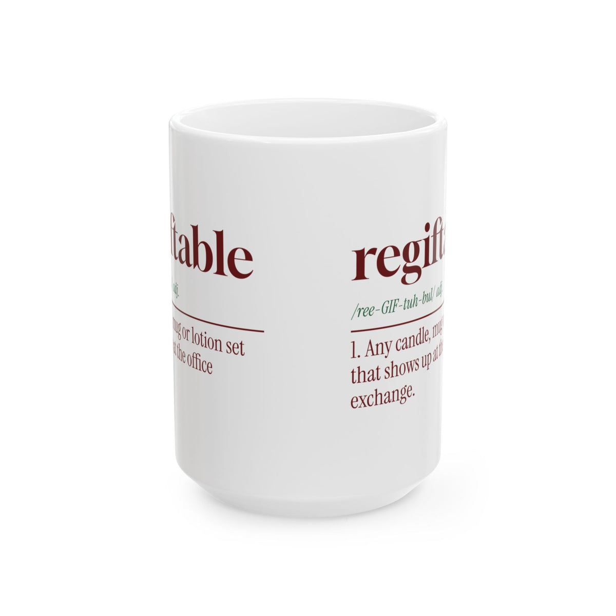 Funny Christmas Coworker Coffee Mug Regiftable Dictionary Definition