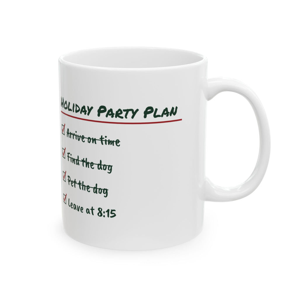 Funny Introvert Christmas Coffee Mug Holiday Party Plan Leave At 8:15