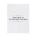 Funny Christmas Throw Blanket Most Likely To Cut The Paper Too Short Family