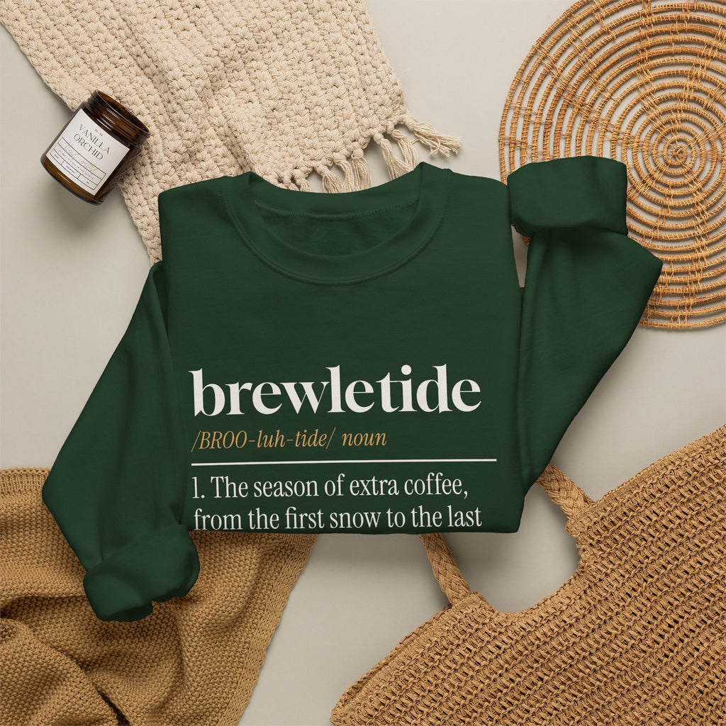 Funny Christmas Sweatshirt Brewletide Dictionary Definition
