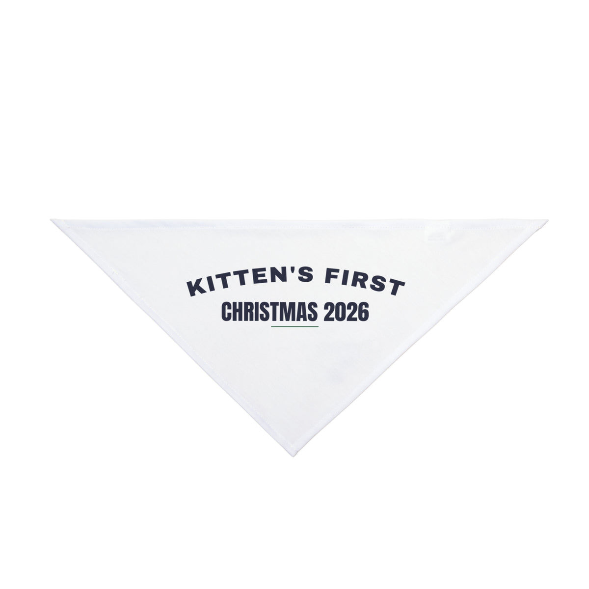 Kitten's First Christmas 2026 Dog Bandana For New Cat Owners