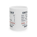 Funny Uncle Coffee Mug Bad Jokes 26 Hot Dogs 4 Receipt