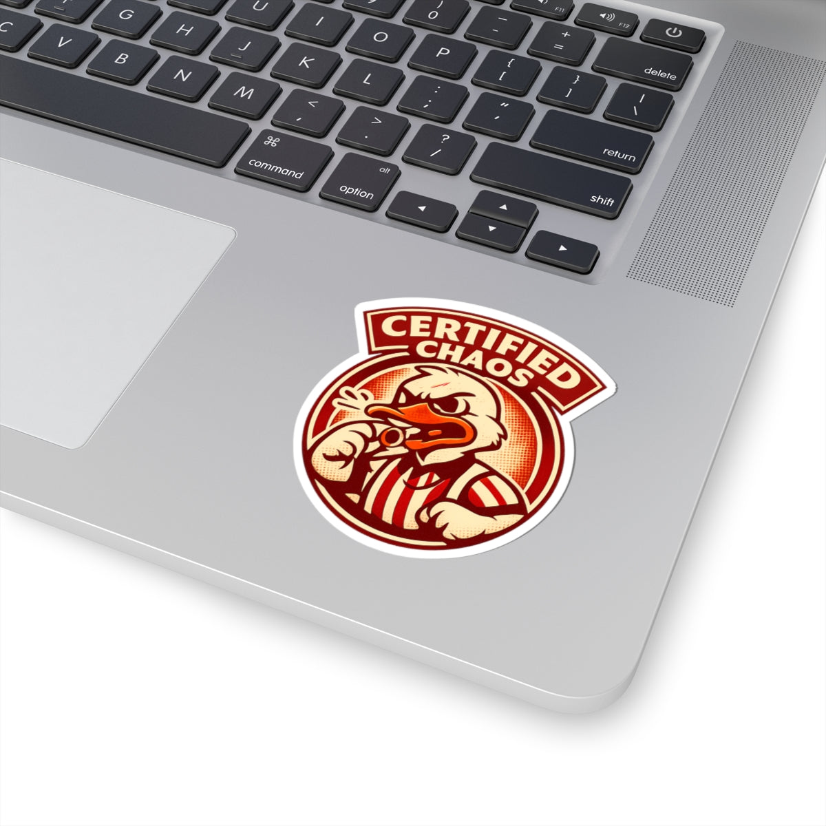 Certified Chaos Funny Retro Goose Referee Sticker