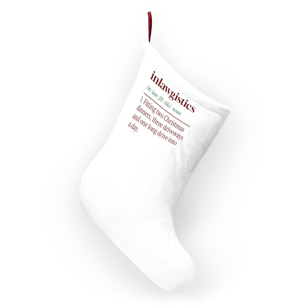 Funny Christmas In-Laws Christmas Stocking Inlawgistics Dictionary