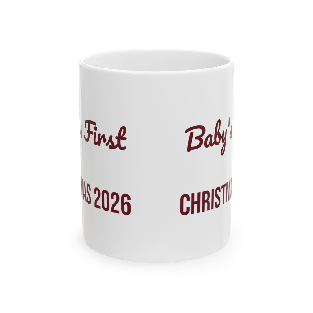 Baby's First Christmas 2026 Coffee Mug For New Parents