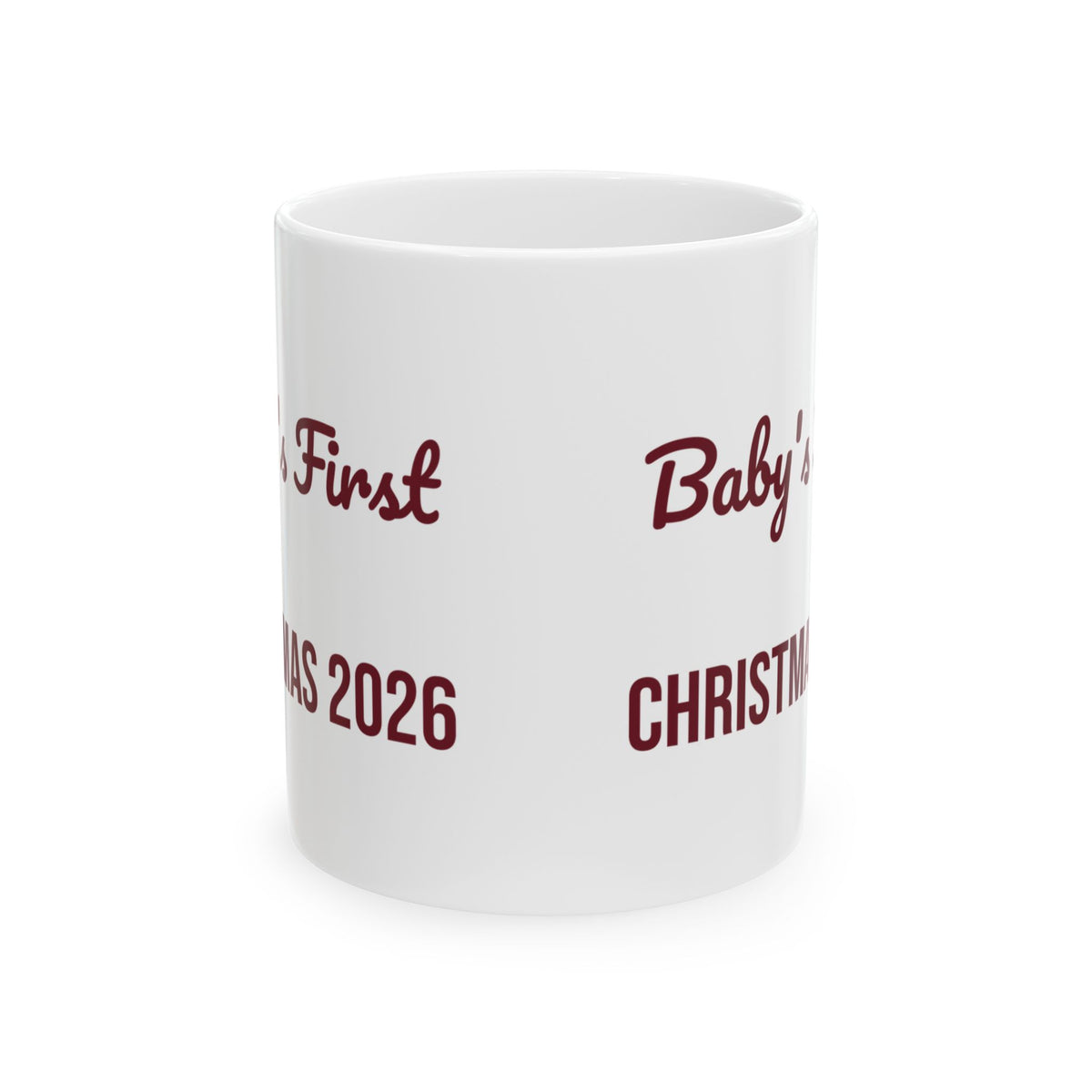 Baby's First Christmas 2026 Coffee Mug For New Parents