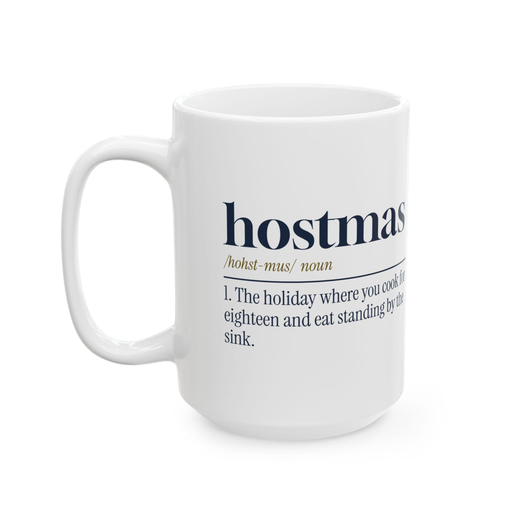 Funny Christmas Host Coffee Mug Hostmas Dictionary Definition
