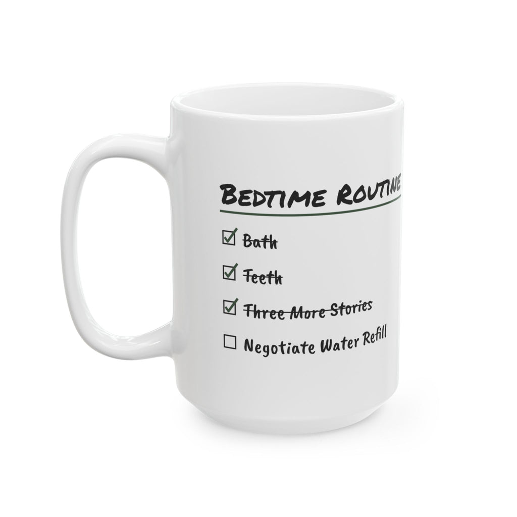 Funny Mom Checklist Coffee Mug Bedtime Negotiation For Wife