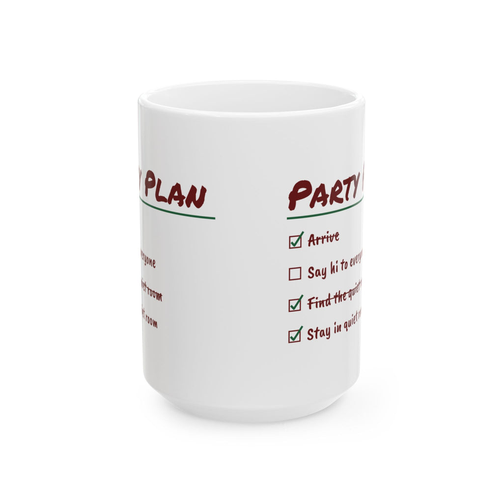 Funny Christmas Introvert Coffee Mug Find The Quiet Room Checklist
