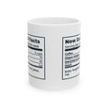 Funny New Dad Coffee Mug New Dad Facts Nutrition Label