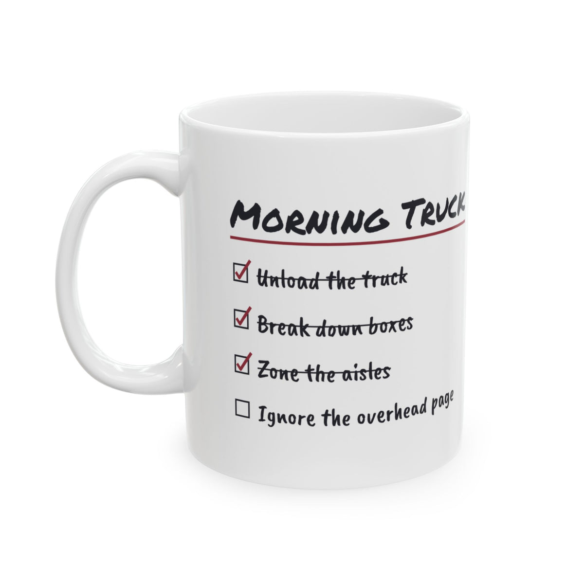 Funny Stocker Mug Zone The Aisles Ignore The Overhead Page For Retail