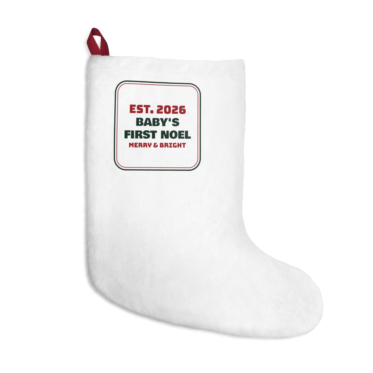 Christmas Stocking Baby's First Noel Est 2026 For New Moms And