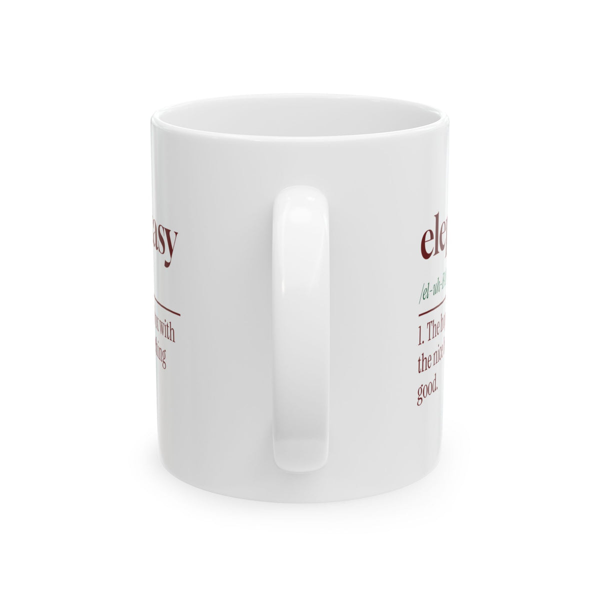 Funny White Elephant Coffee Mug Elephantasy Dictionary Definition