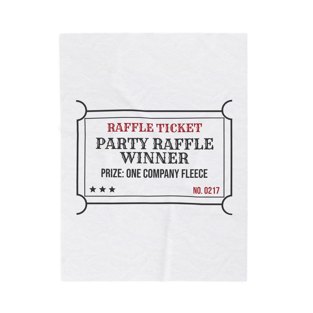 Funny Christmas Coworker Throw Blanket Party Raffle Winner Company Fleece