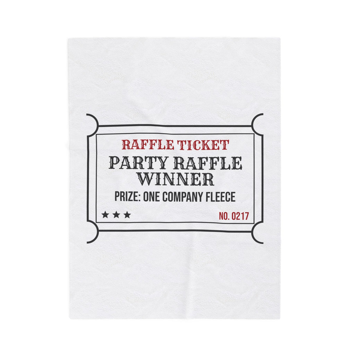 Funny Christmas Coworker Throw Blanket Party Raffle Winner Company Fleece