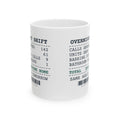 Dispatcher Coffee Mug Overnight Shift Receipt For 911 Dispatchers