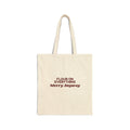 Funny Christmas Baking Tote Bag Flour On Everything Merry Anyway