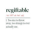 Funny White Elephant Sticker Regiftable Definition For Gift Swaps