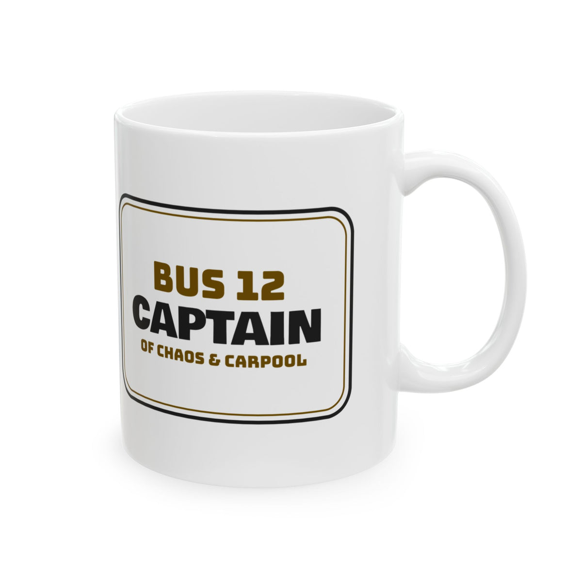 Funny Bus Driver Coffee Mug Captain Of Chaos For Bus Drivers