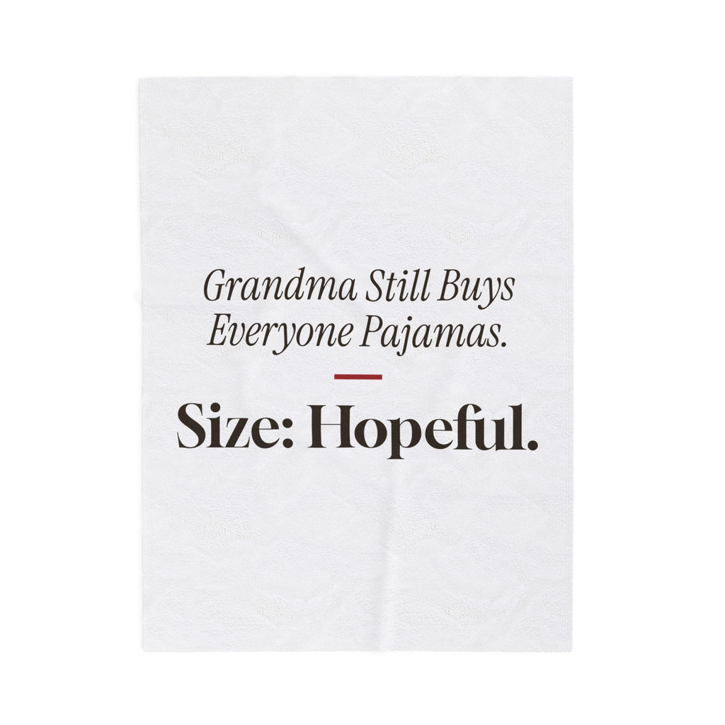 Funny Grandma Christmas Throw Blanket Grandma Still Buys Everyone Pajamas
