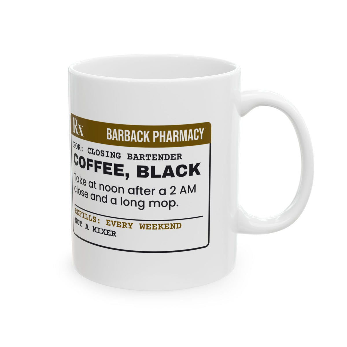 Funny Bartender Coffee Mug Coffee At Noon After A 2 AM Close