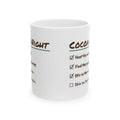 Funny Hot Cocoa Coffee Mug Cocoa Night Checklist Skin On Top Again