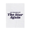 Funny Christmas Cat Throw Blanket Cat Knocked Off The Star Again