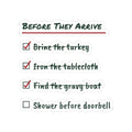 Funny Christmas Sticker Before They Arrive Checklist For Hosts